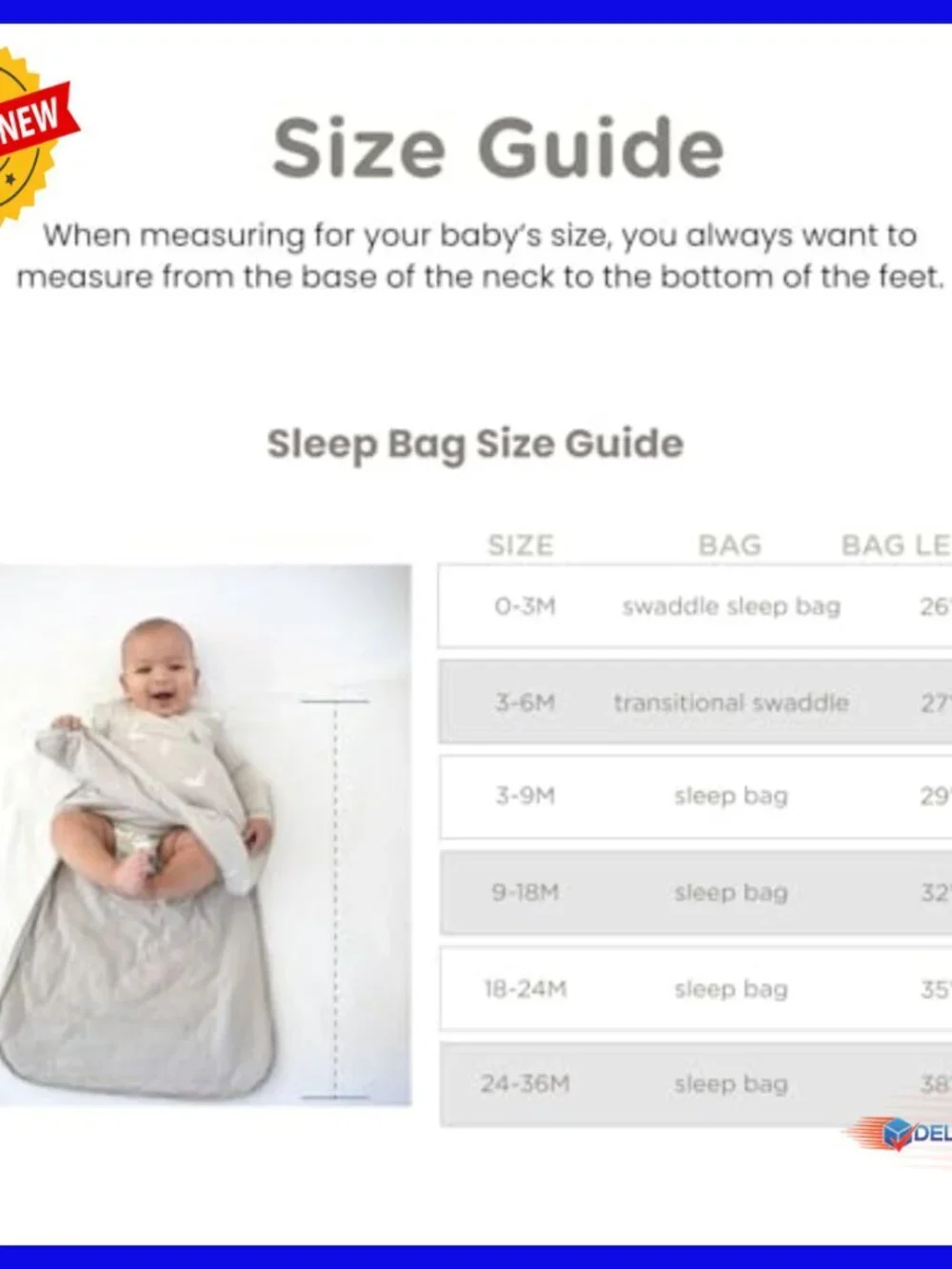 Unisex Baby Wearable Blanket Sleep Sack Bamboo Rayon 24-36 Months